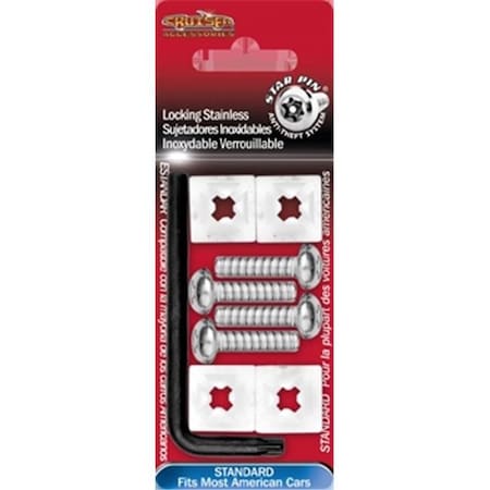 Cruiser Accessories Cruiser Accessories 81200 Locking Fasteners; Standard-Stainless Star Pin; 81200